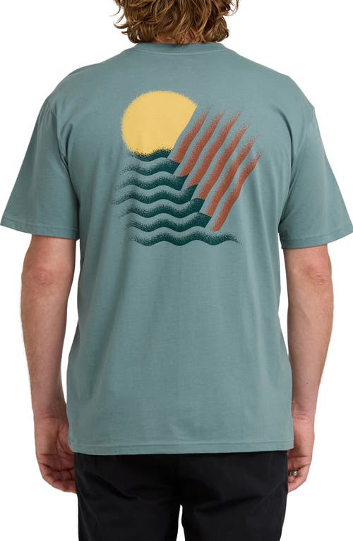 Billabong Canyons Regular Graphic T-shirt In Green