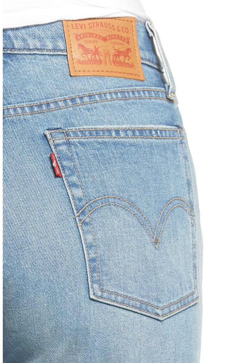 Levi's® Wedgie Straight Leg Crop Jeans, Alternate, color, ROUGH TIDE