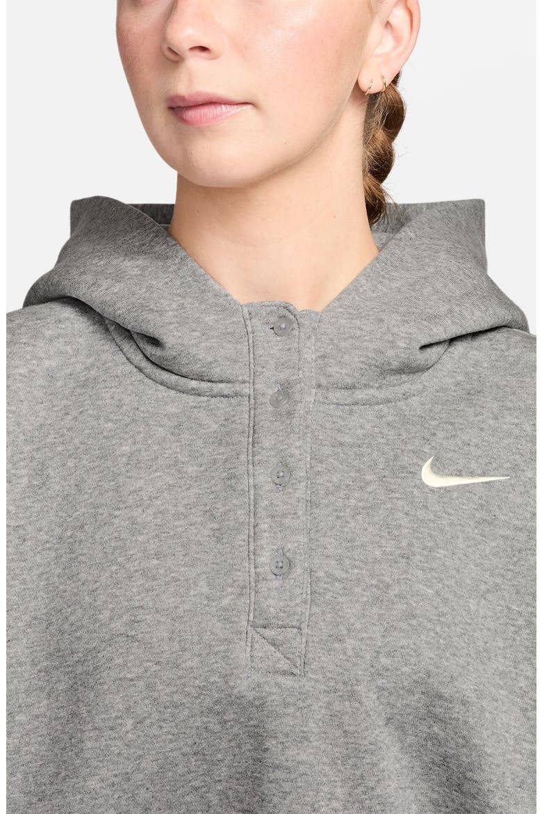 Sportswear Phoenix Fleece Crop Sweatshirt, Alternate, color, DARK GREY HEATHER/ BASE GREY