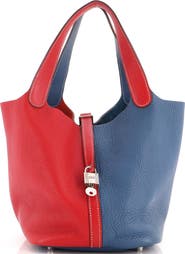 Pre-Owned Hermes Casaque Picotin Lock Bag Clemence MM