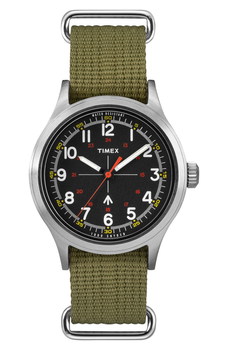 Timex<sup>®</sup> x Todd Snyder The Military NATO Strap Watch, 40mm, Main, color, 