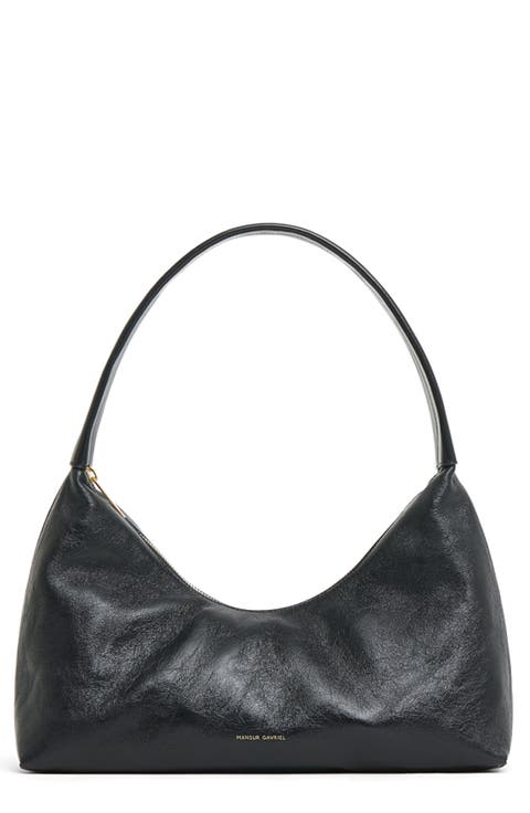 Candy Baguette Leather Shoulder Bag