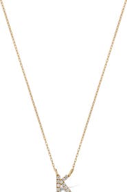 Bony Levy Icon Pavé Diamond Initial Pendant Necklace