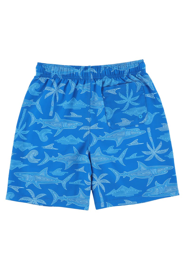 Kid's Island Classic Swim Trunks with Mesh Lining and UPF 50+, Alternate, color, Blue