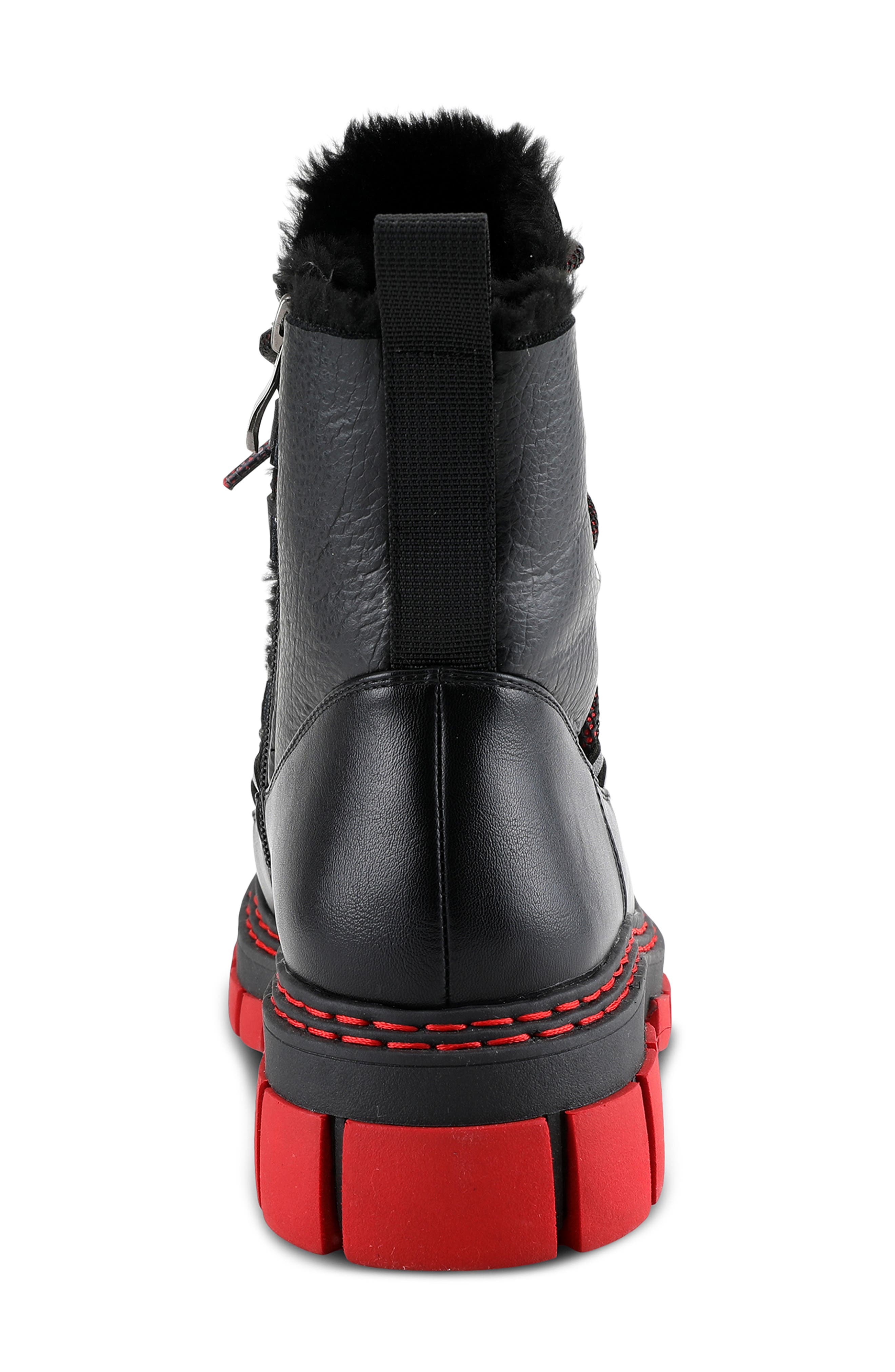 AZURA BY SPRING STEP Supertramp Faux-Fur Lined Boot, Alternate, color, Black