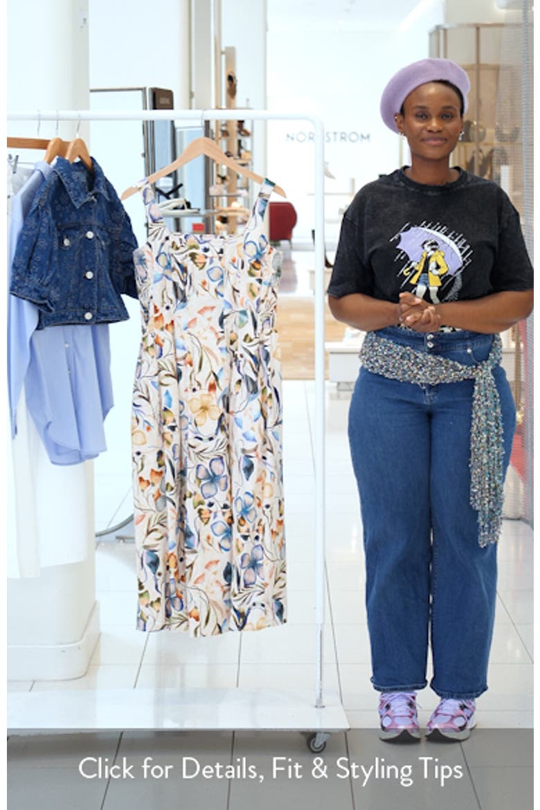 Chloe Pressed Flowers Sleeveless A-Line Dress video
