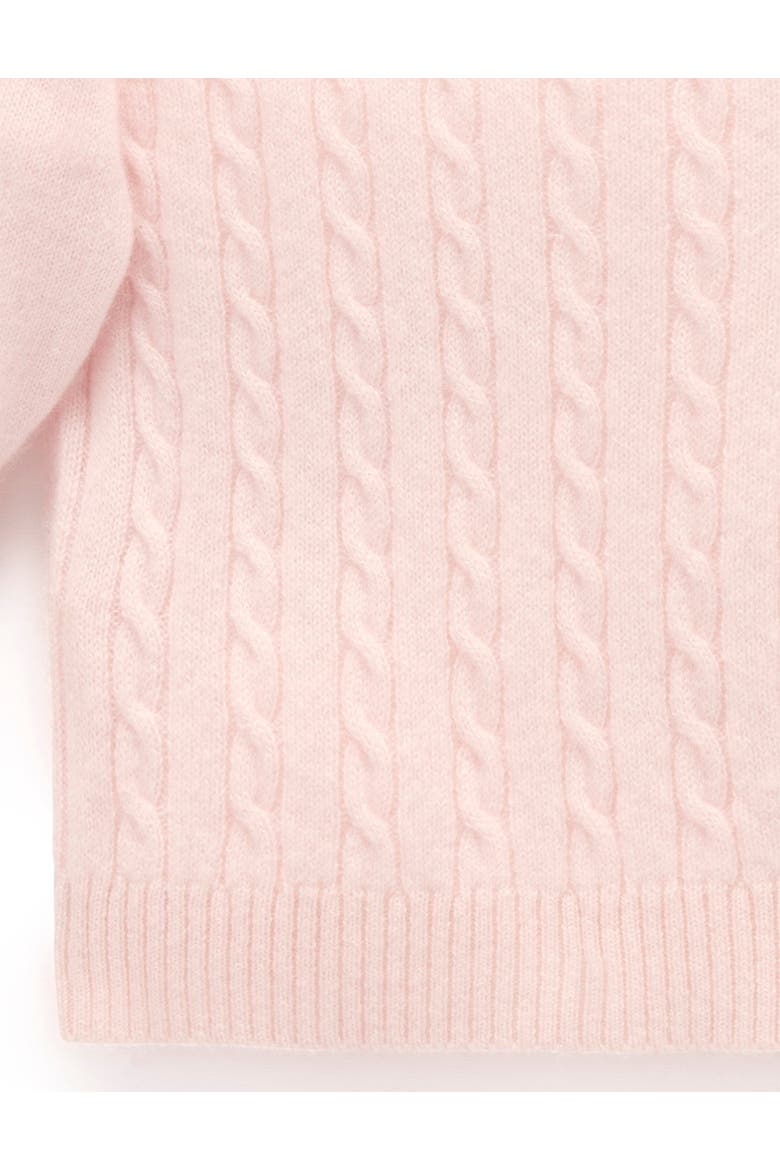 Baby Girl Cashmere Jumper, Alternate, color, Pale Pink Melange