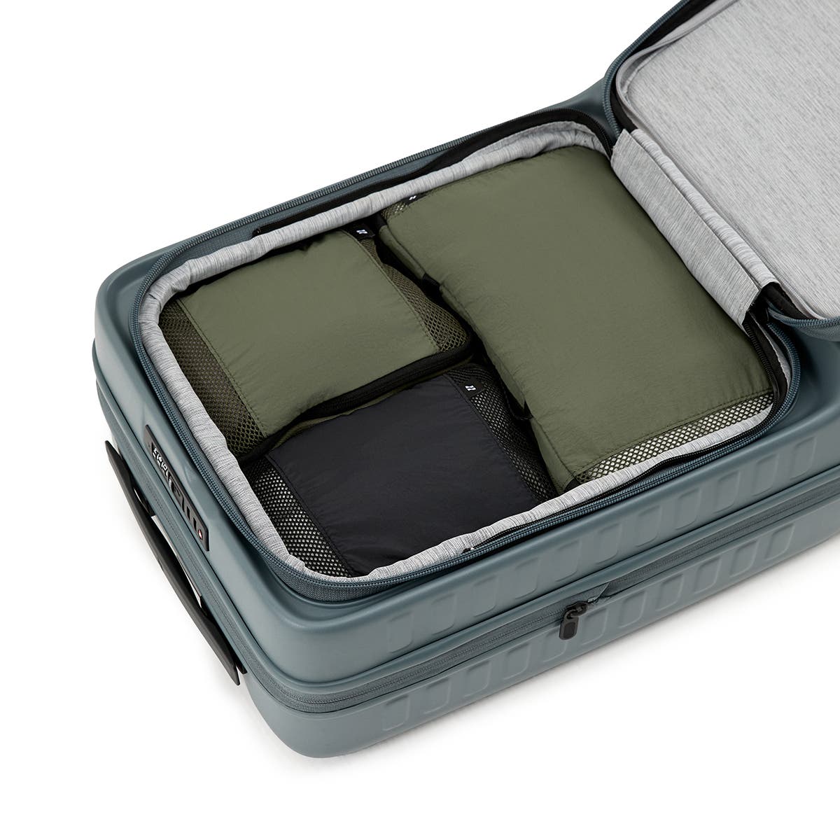 LOJEL ORDO 3-Piece Compression Packing Cubes for Space-Saving Travel, Alternate, color, Black