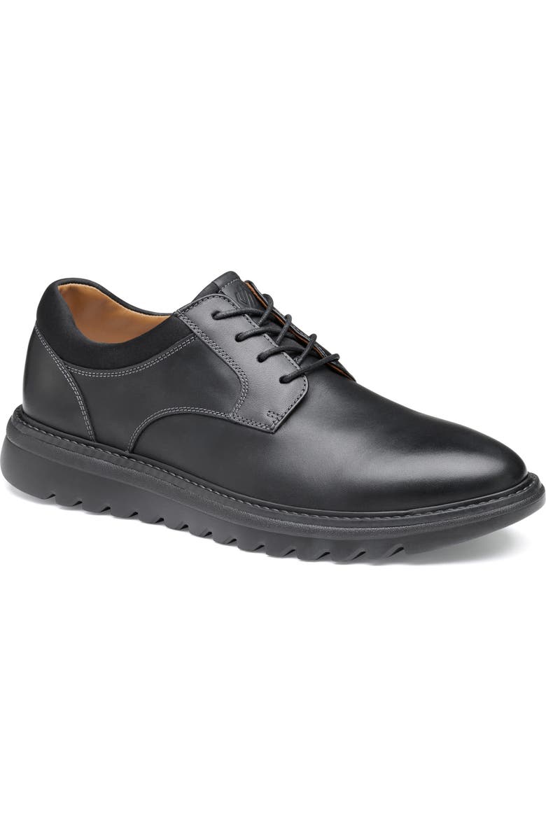 Johnston & Murphy All Good Plain Toe Derby, Main, color, Black