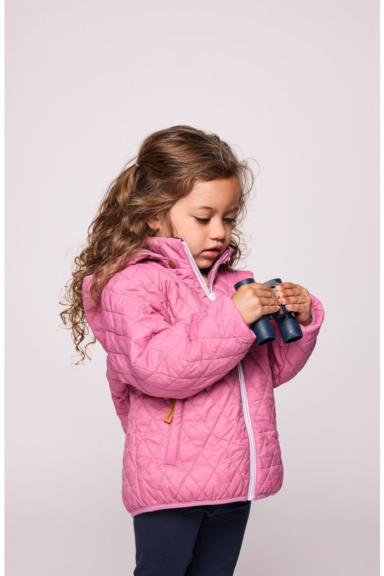 Girls Quilted Puffer Jacket, Alternate, color, Rose Pink