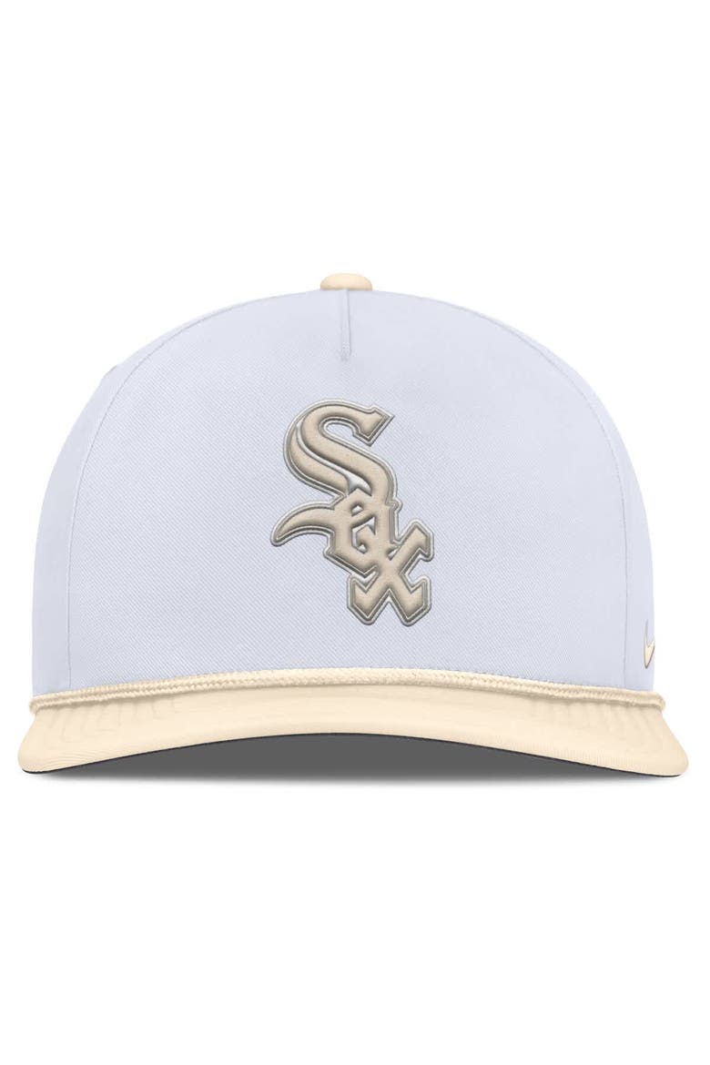 Men's Nike  White/Cream Chicago White Sox Pro Performance Snapback Hat, Alternate, color, White