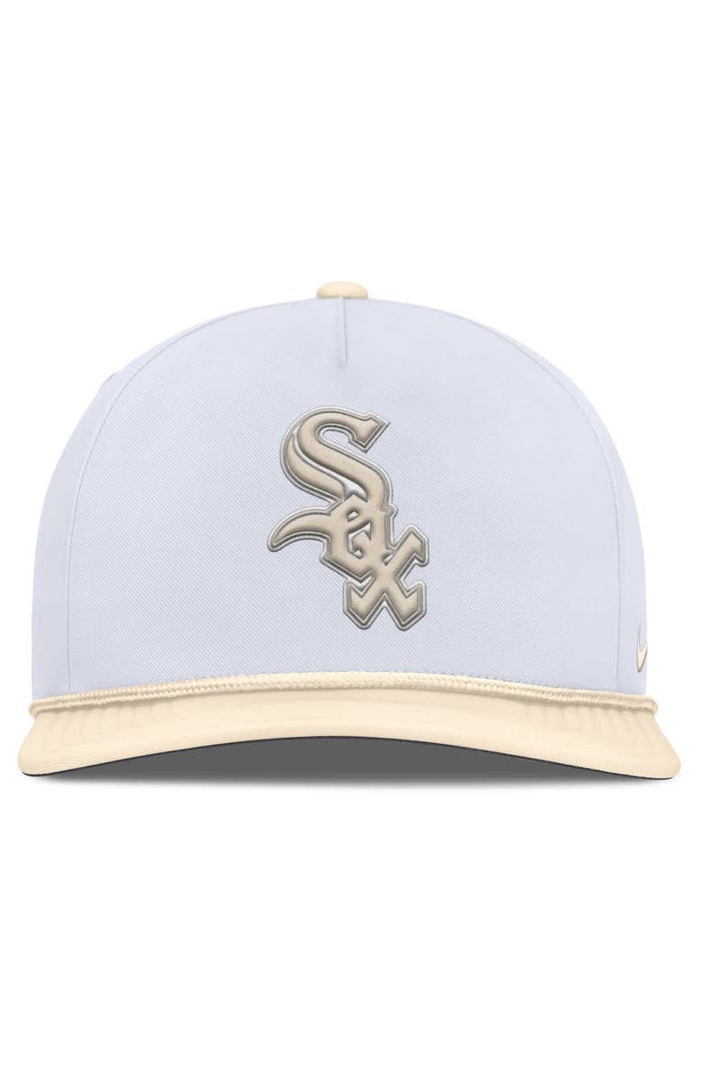 Nike Men's Nike White/Cream Chicago White Sox Pro Performance Snapback Hat, Alternate, color, White