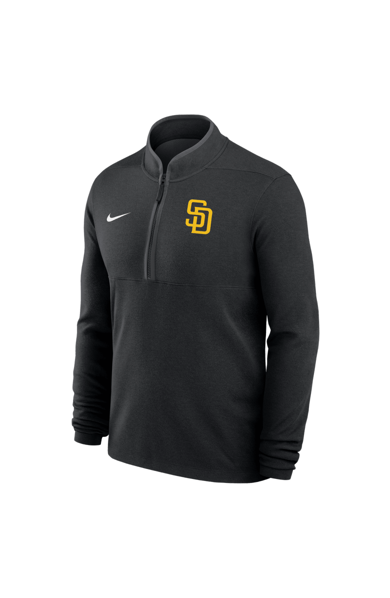 Nike Men's Nike Black San Diego Padres Dri-FIT Victory Half-Zip Pullover, Alternate, color, Black