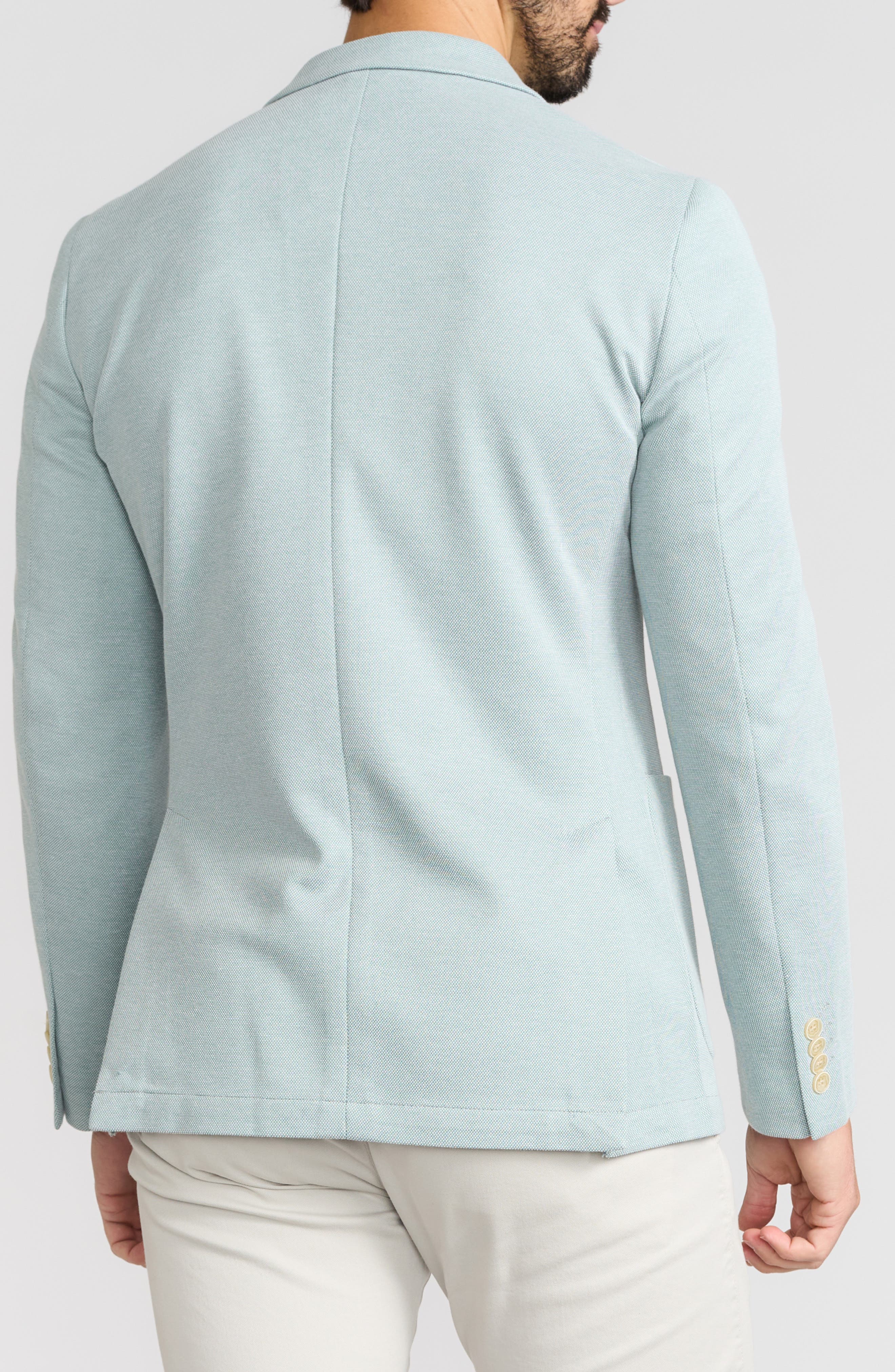 Green Knit Blazer - image 2