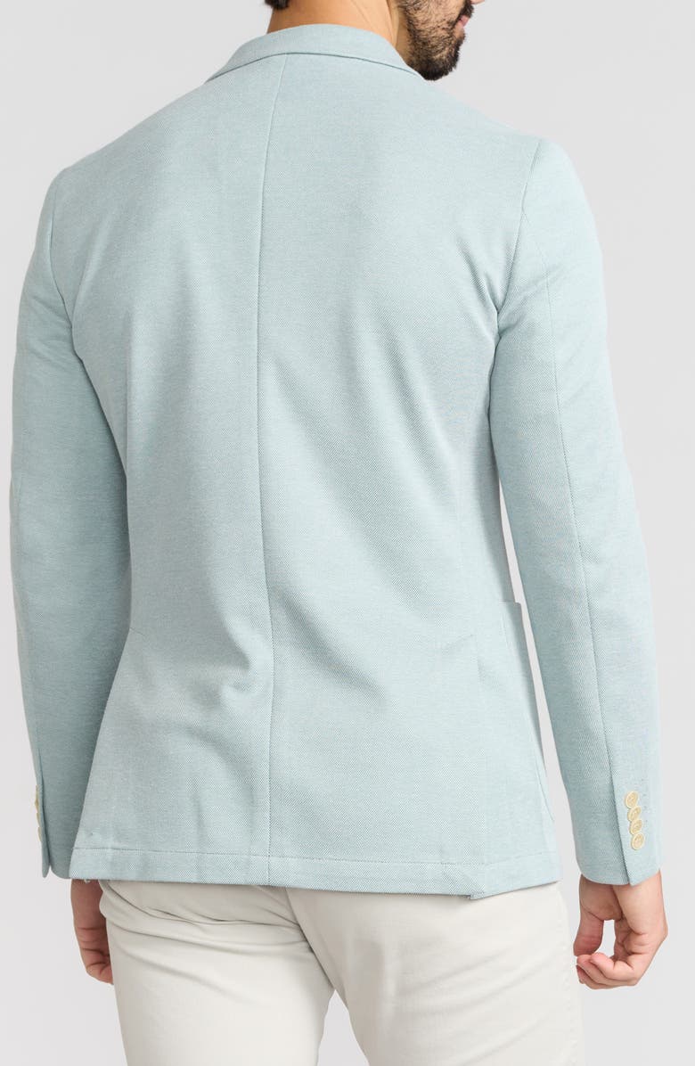 SAVILE ROW CO Green Knit Blazer, Alternate, color, Green