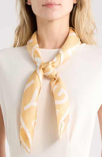 4G Logo Silk Square Scarf
