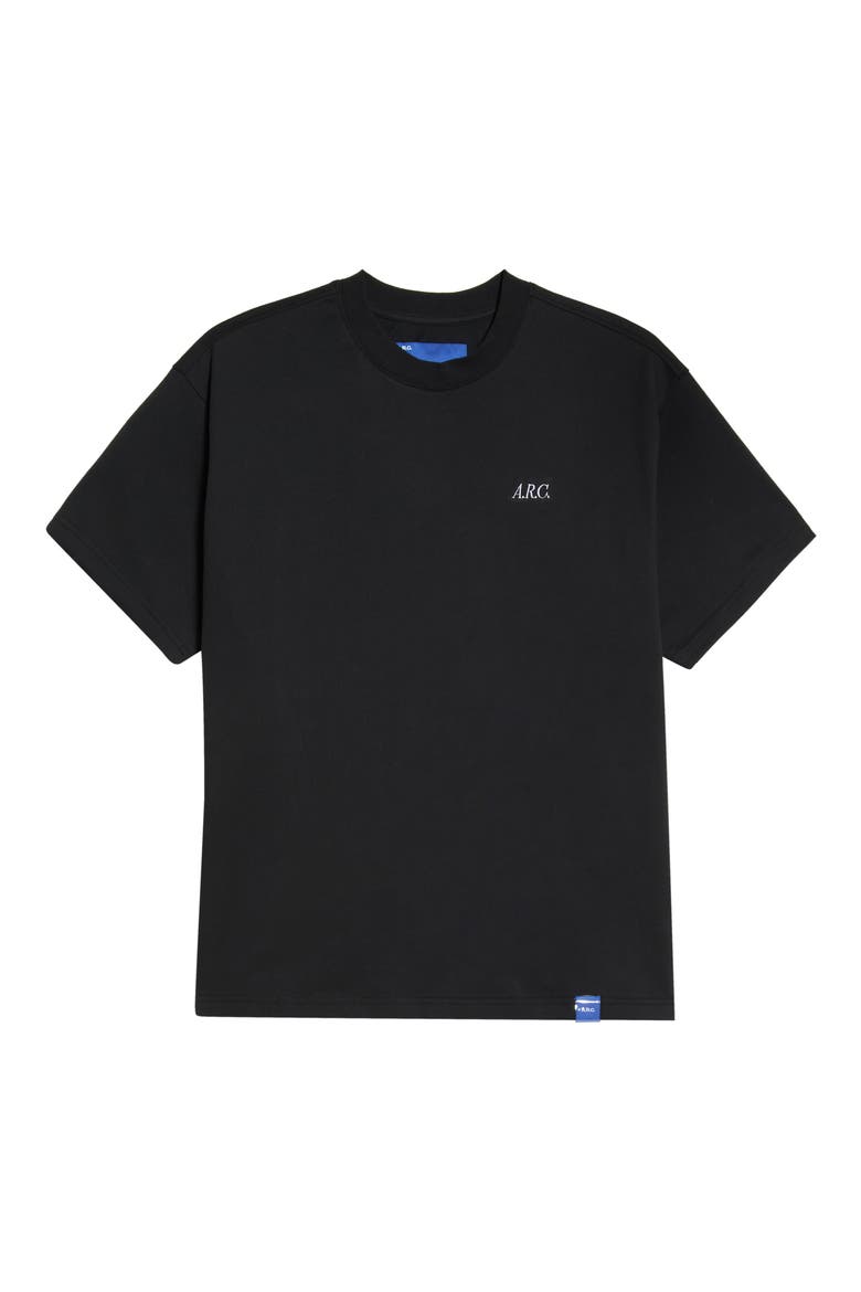 Standard Logo Cotton T-Shirt, Main, color, BLACK