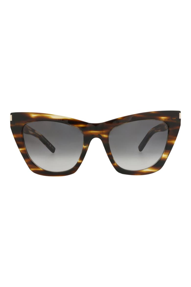 55mm Cat Eye Sunglasses, Main, color, HAVANA HAVANA GREY