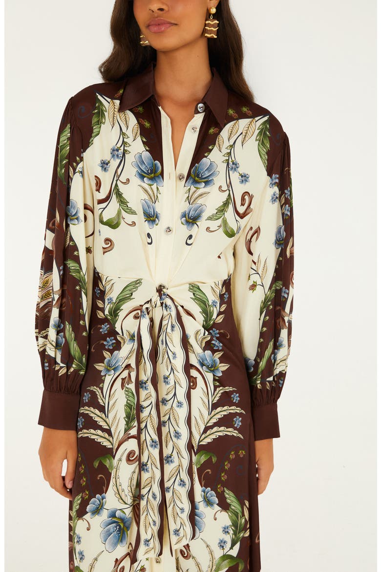 Millena Midi Shirt Dress, Alternate, color, MILLENA WINTER WHITE
