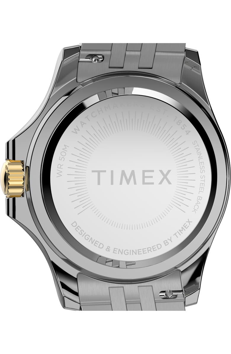 Timex<sup>®</sup> Kaia Crystal Two-Tone Bracelet Strap Watch, 38mm, Alternate, color, 