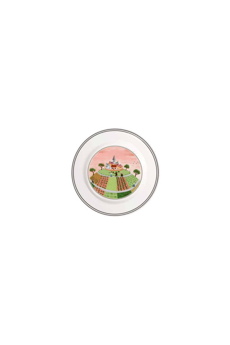 Design Naif Bread & Butter Plate #1 Farmers Village, Main, color, None