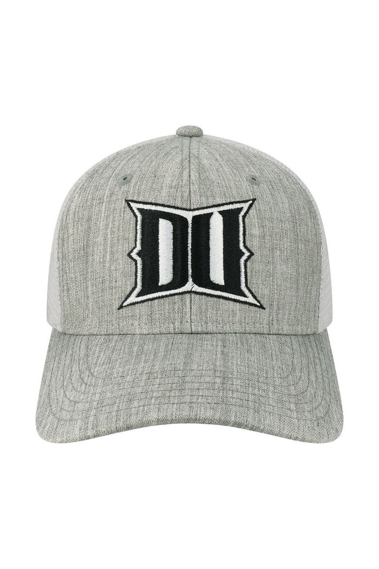 Men's Legacy Athletic Heather Gray/White Drexel Dragons The Champ Trucker Snapback Hat, Alternate, color, Heather Gray