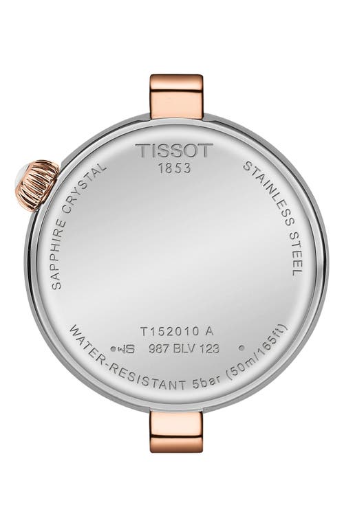 Tissot Women's Swiss Desir Two-tone Stainless Steel Bracelet Watch 28mm In White/two Tone