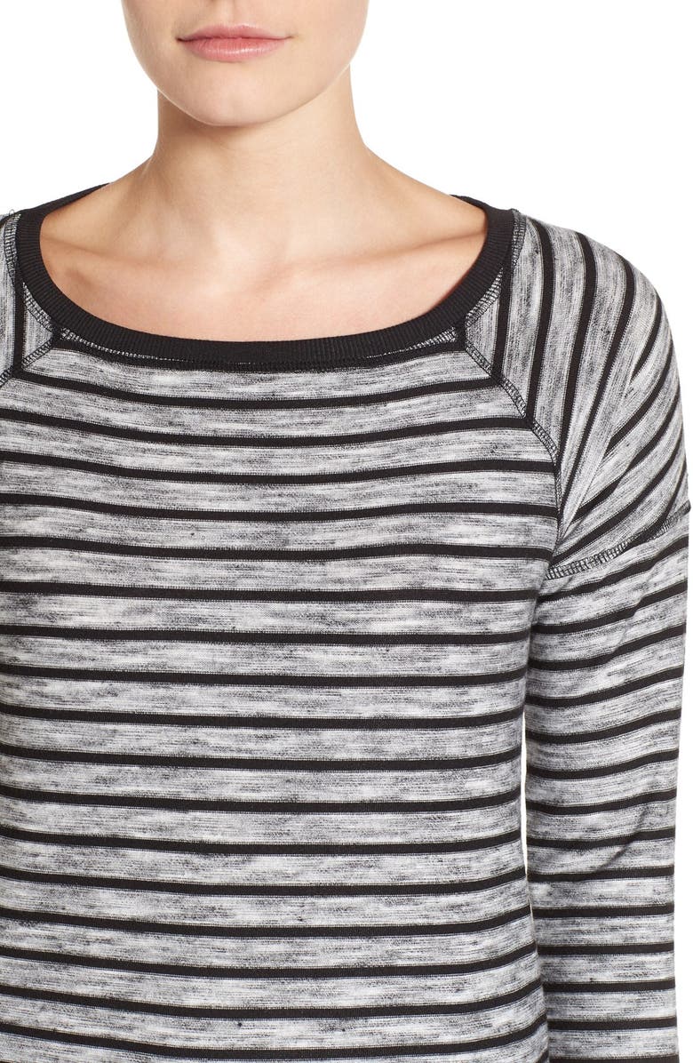 Caslon<sup>®</sup> Stripe Long Sleeve Tunic, Alternate, color, 