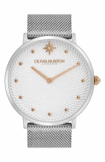 Olivia Burton Celestial Mesh Strap Watch, 40mm