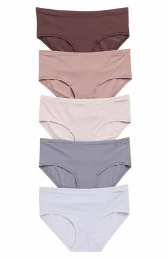 Danskin 5-Pack Assorted Lightweight Nylon Hipsters