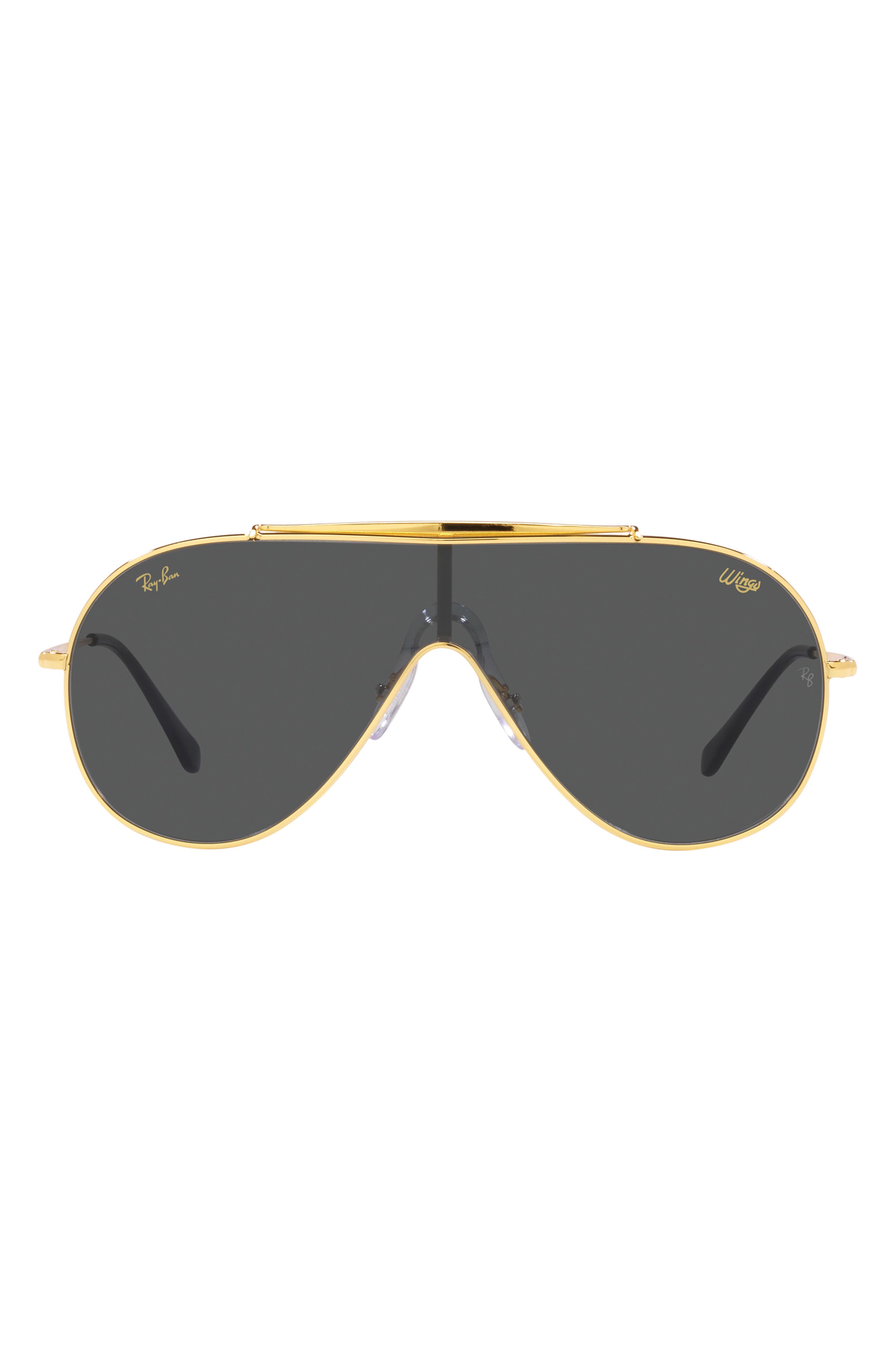 Ray-Ban Wings 134mm Pilot Shield Sunglasses