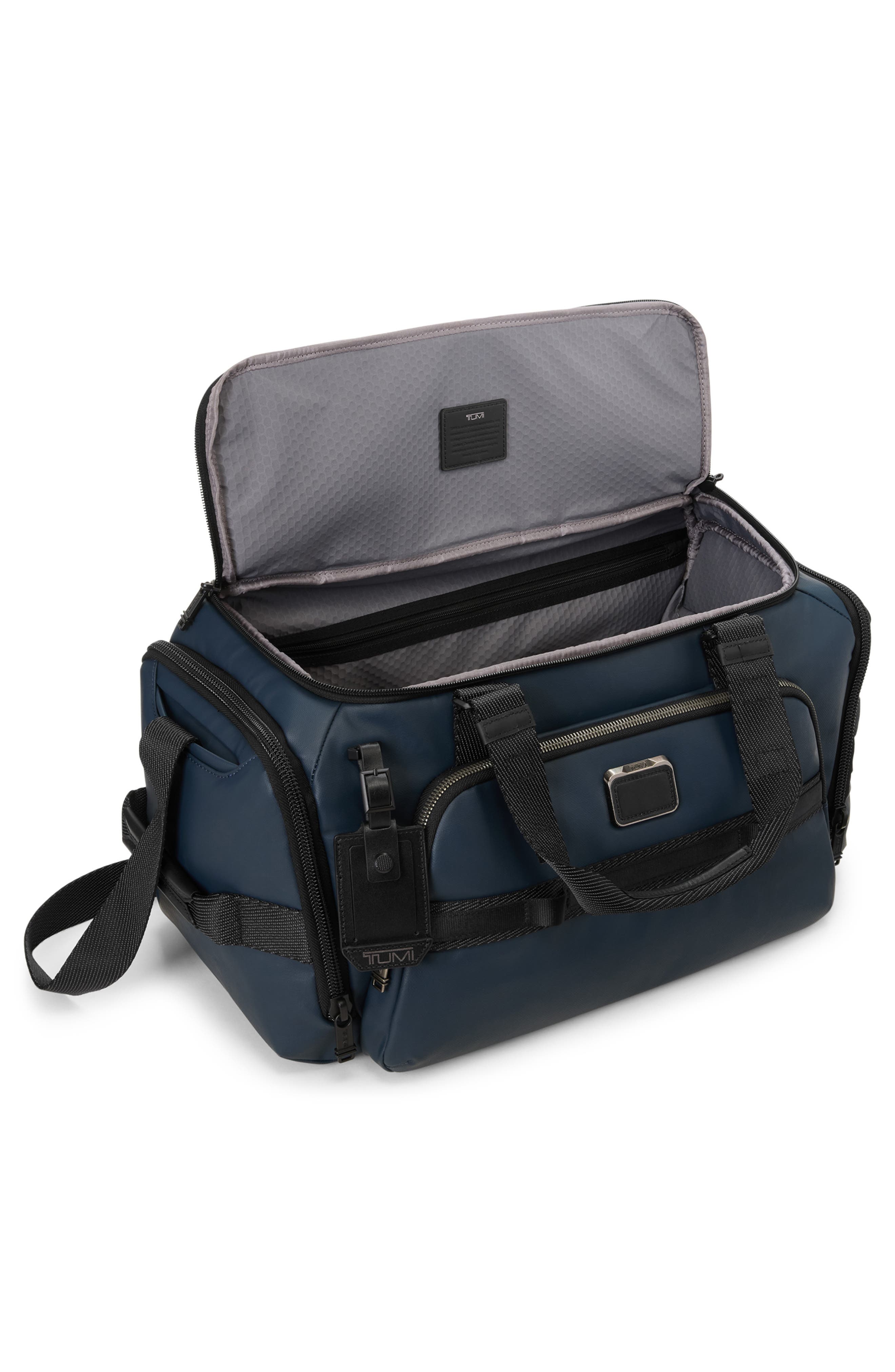TUMI Mason Duffel Bag, Alternate, color, Navy Coated Canvas