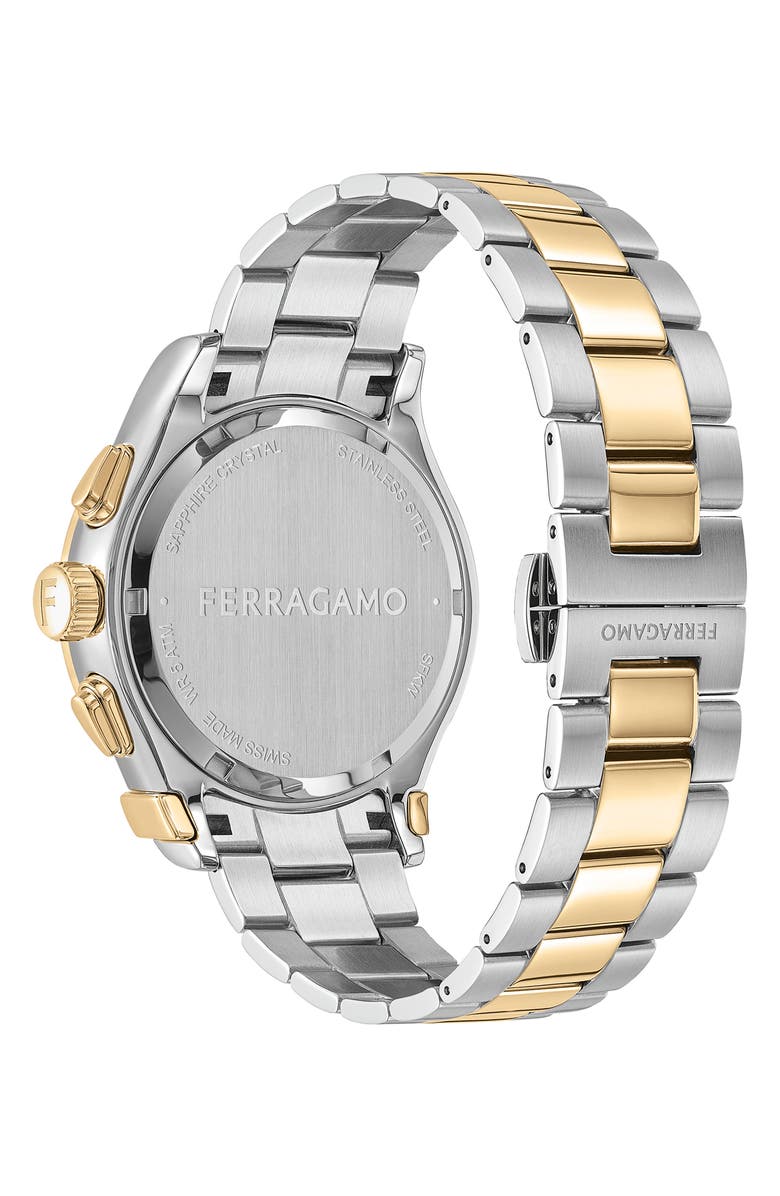 FERRAGAMO 1927 Chronograph Bracelet Watch, 38mm, Alternate, color, Two Tone