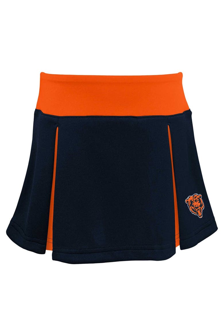 Girls Youth Navy Chicago Bears Spirit Two-Piece Cheerleader Set, Alternate, color, Navy