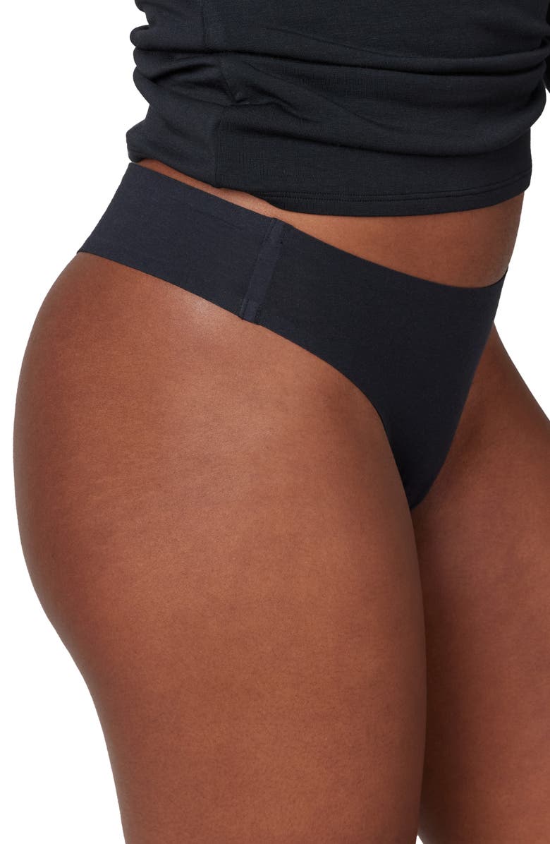 SPANX<sup>®</sup> Fit-to-You Stretch Pima Cotton Thong, Alternate, color, 