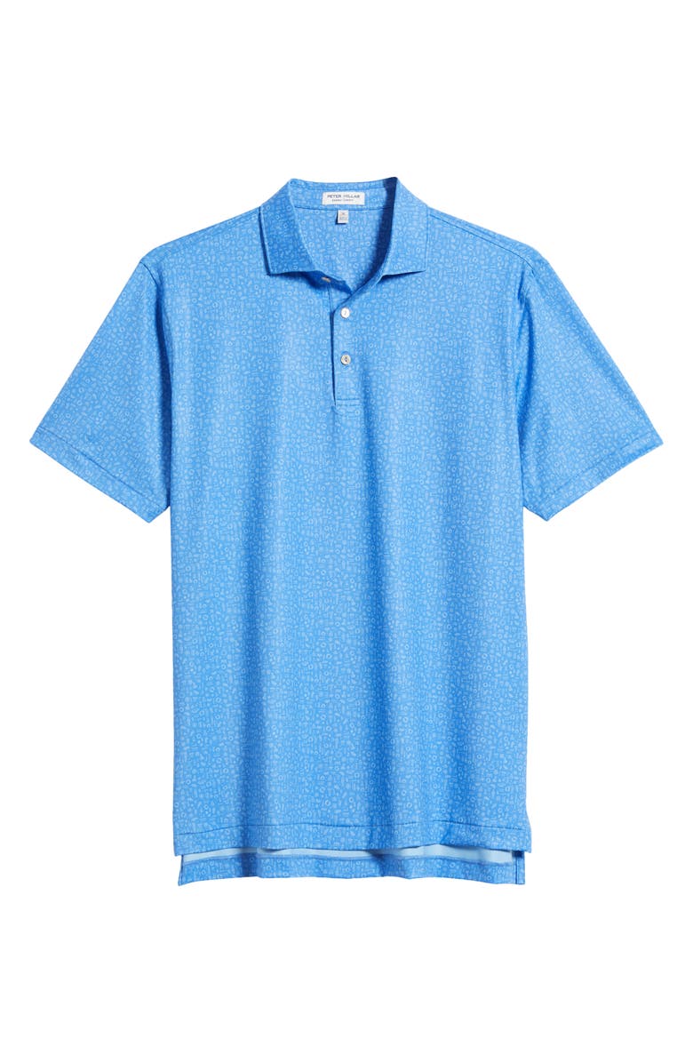 Peter Millar Toga Party Performance Polo, Alternate, color, Blue Sea