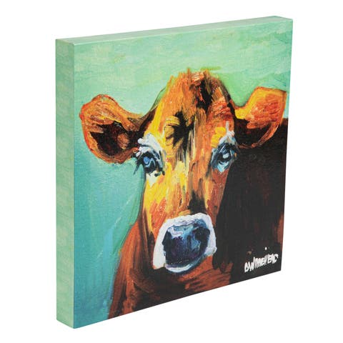 Canvas Wall Décor with Cow Image