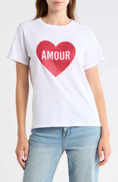 Cinq à Sept Amour Heart T-Shirt