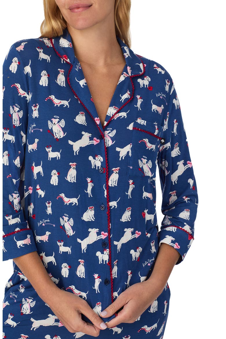print pajamas, Alternate, color, DARK BLUE/ PRINT