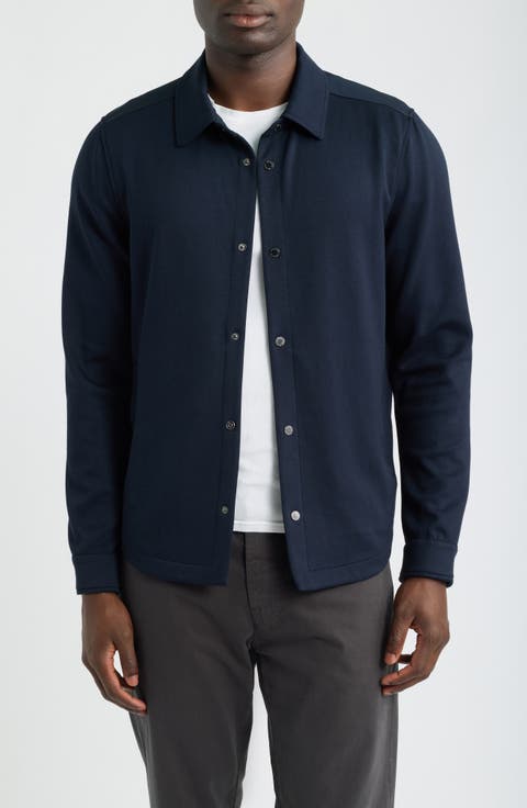 Soft Touch Knit Shirt Jacket