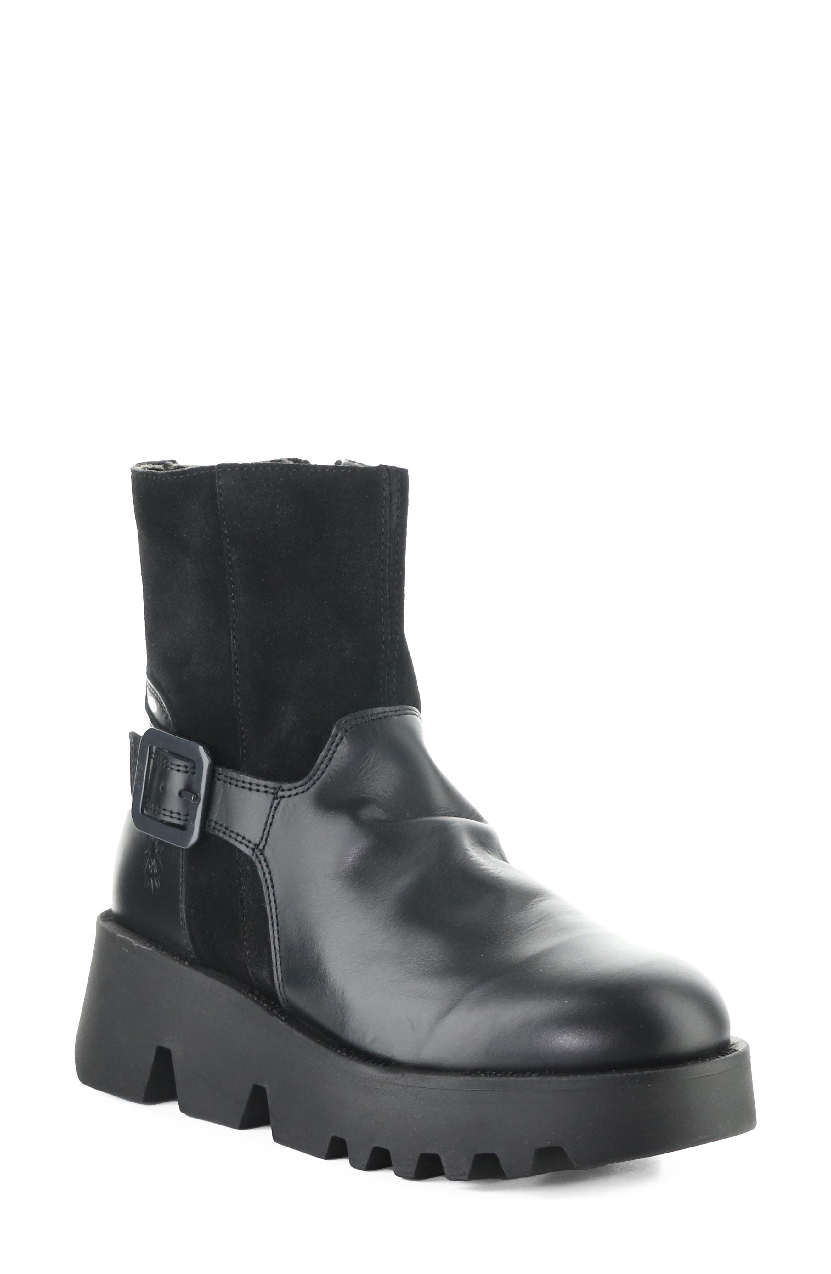 Zink Lug Sole Bootie, Main, color, 000 BLACK