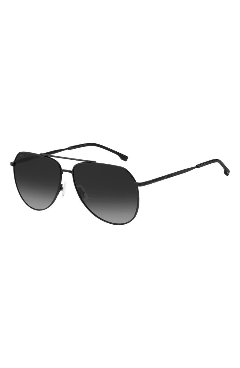 BOSS 61mm Aviator Sunglasses, Alternate, color, 