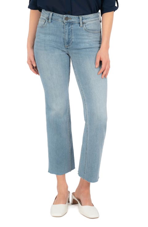 Kelsey High Waist Ankle Flare Jeans (Dignified)