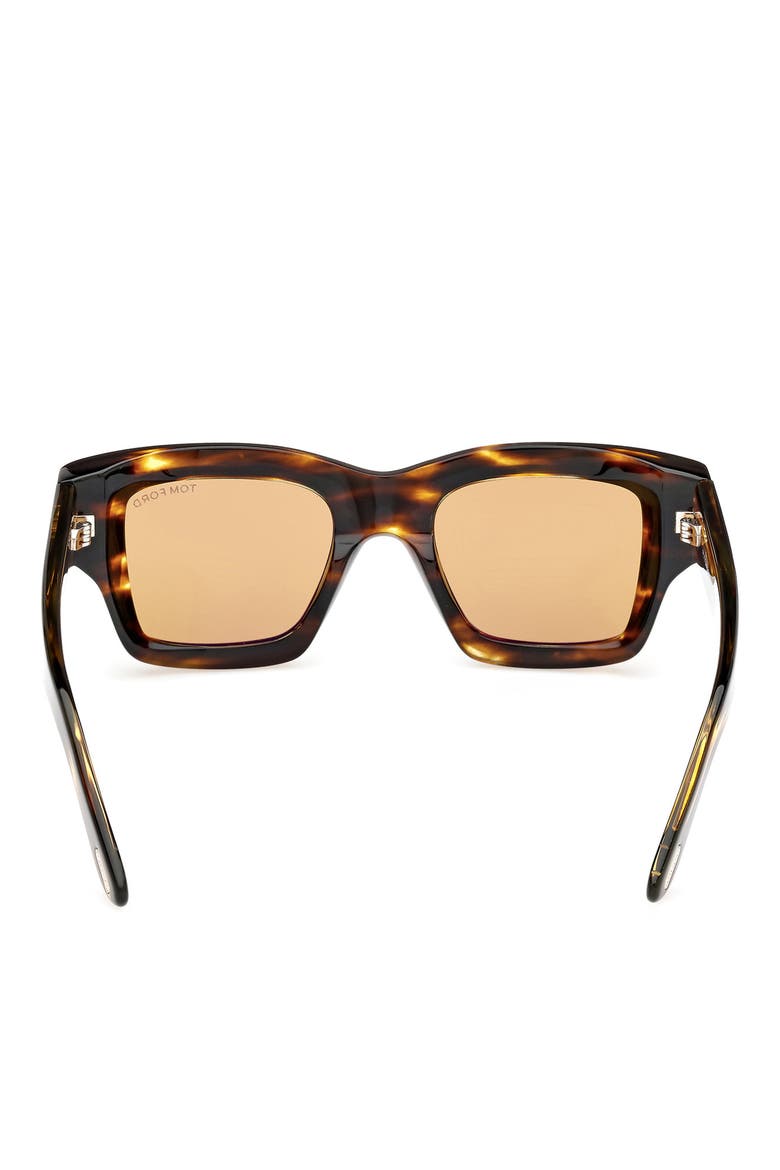 Ilias 50mm Square Sunglasses, Alternate, color, SHINY HONEY BROWN / AMBER