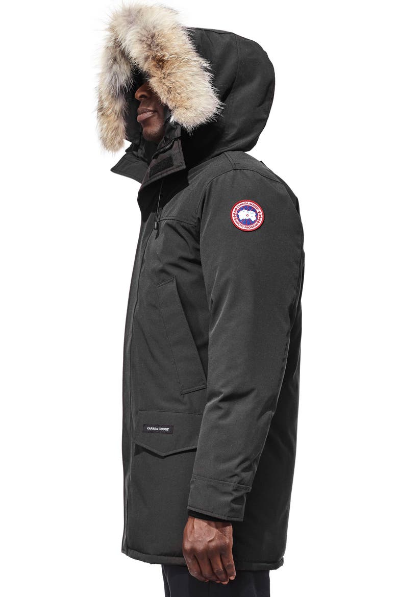 Langford Fusion Fit Parka with Genuine Coyote Fur Trim, Alternate, color, GRAPHITE