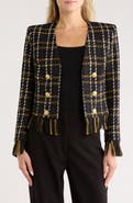 L'AGENCE Belmont Fringe Tweed Jacket