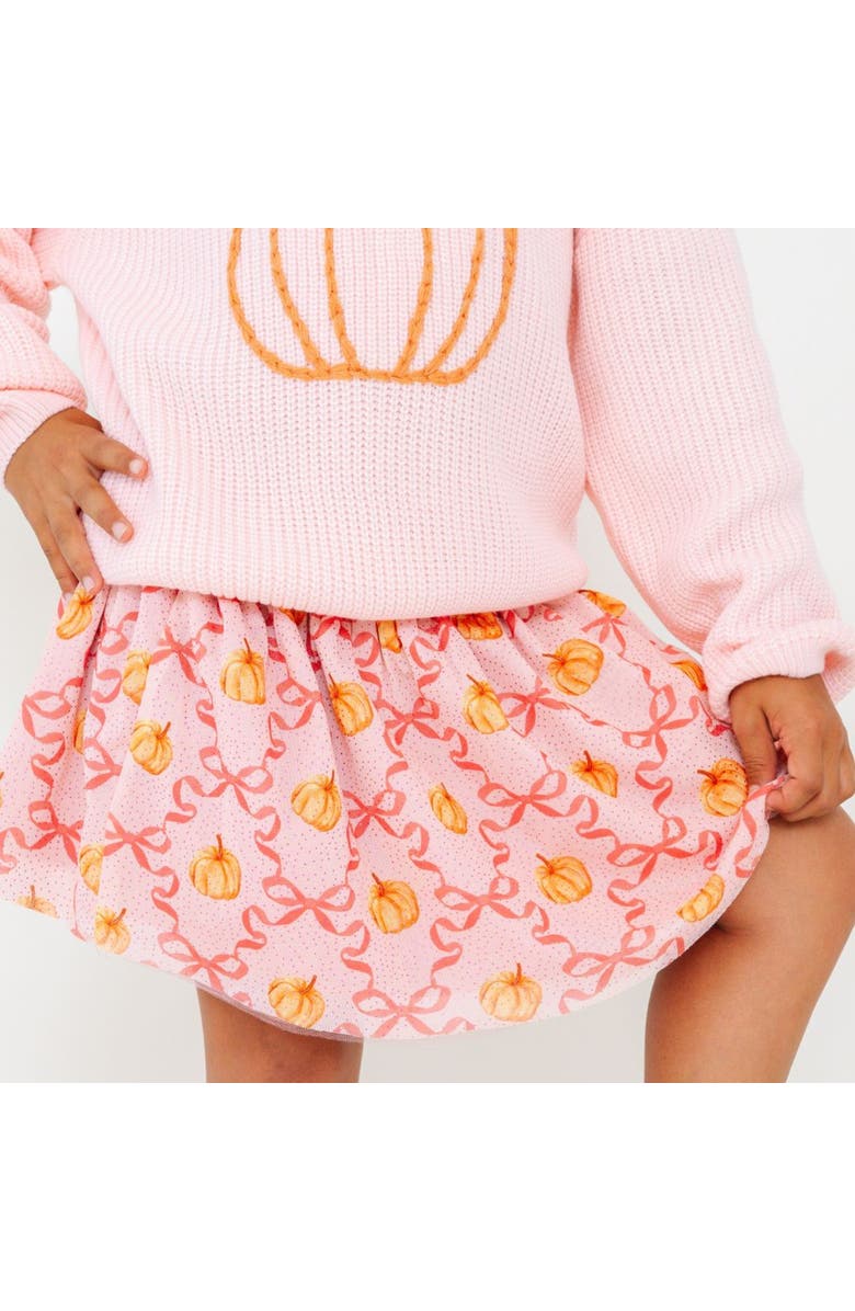 Sweet Wink Pumpkin Trellis Tutu, Alternate, color, Pink