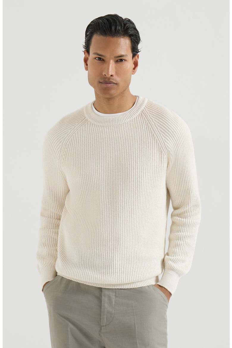 English Rib knit sweater, Main, color, Panama
