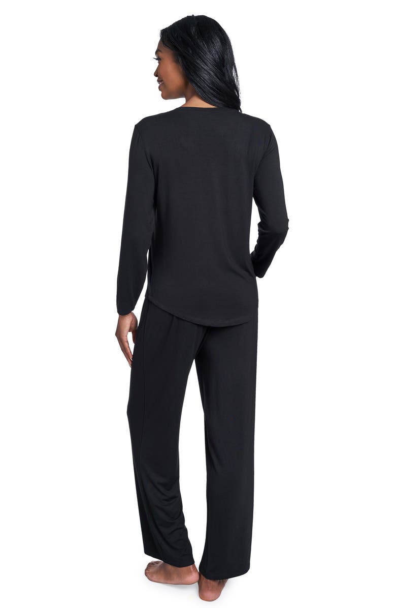 Everly Grey Laina Jersey Long Sleeve Maternity/Nursing Pajamas, Alternate, color,