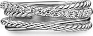 David Yurman 'Crossover' Ring with Diamonds